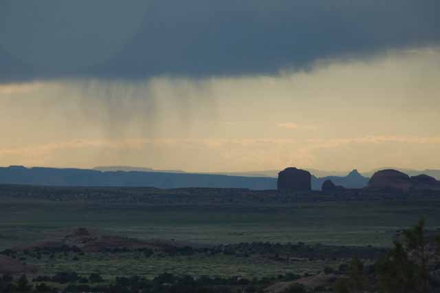 rain falls in the distance off highway 313